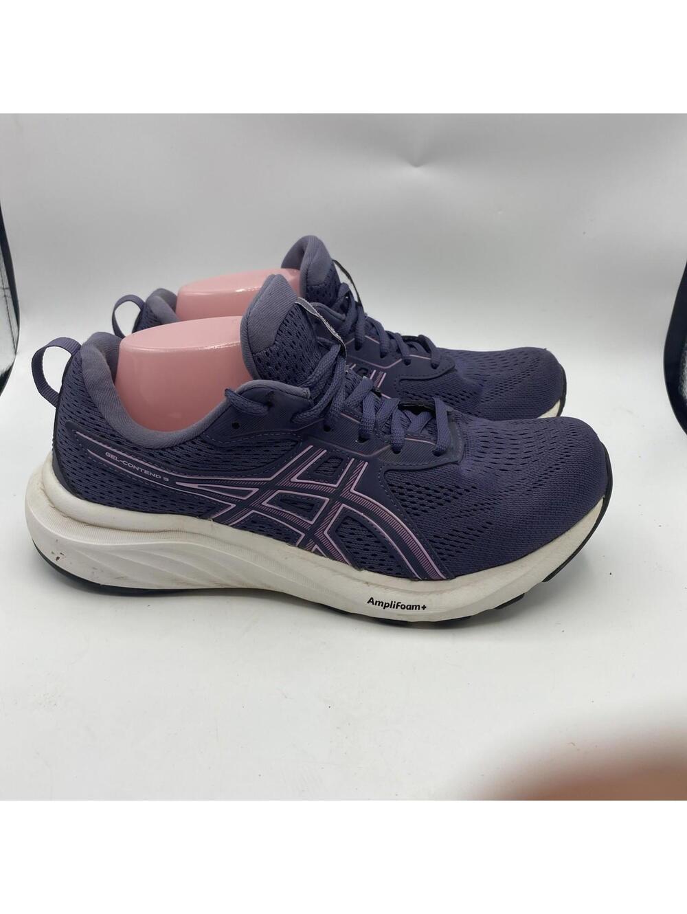 ASICS GEL-Contend 9 Women's Size 9.5 Indigo Fog/Light Ube Running Shoes 1012B681